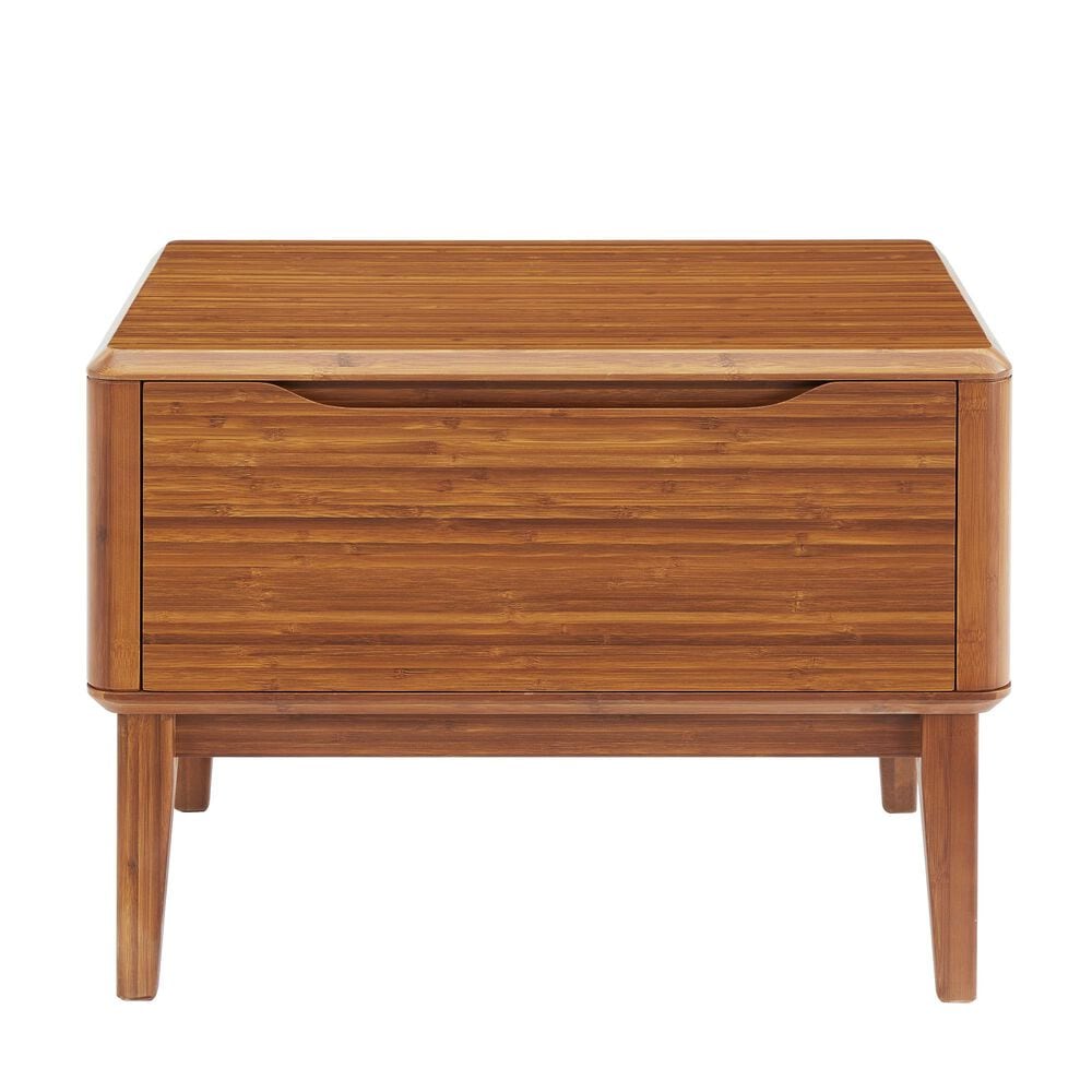 Natural Bamboo Furnishings 1-Drawer Nightstand in Amber, , large