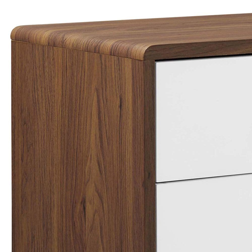 Modway Transmit 2 Drawer Nightstand in Walnut White, , large