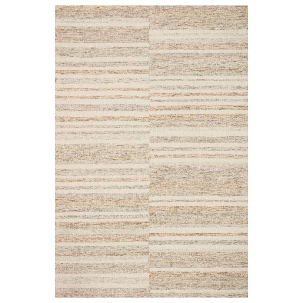 Chris Loves Julia x Loloi Chris 8"6" x 11"6" Ivory and Clay Area Rug, , large