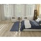 Nourison Twist Reversible 2"2" x 10" Navy Indoor/Outdoor Runner, , large