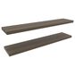 Hearth and Haven Ecco 47" Floating Wall Shelf in Gray (Set of 2), , large