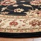 Safavieh Lyndhurst LNH553 5"3" Round Black and Ivory Area Rug, , large