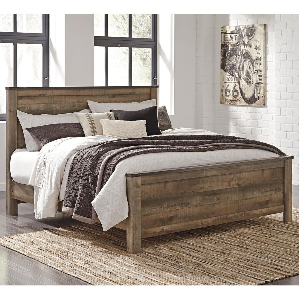 Ashley Trinell King Panel Bed in Brown, , large
