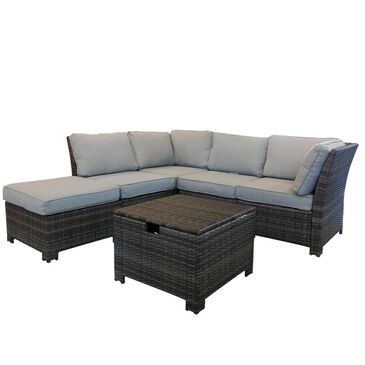 Global Note Collections South Isle 6-Piece Sectional in Gray and Natural, , large