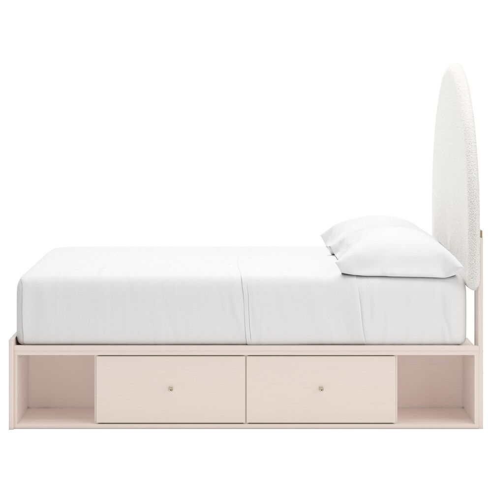 Ashley 4-Piece Full Bed Set in Pink, , large