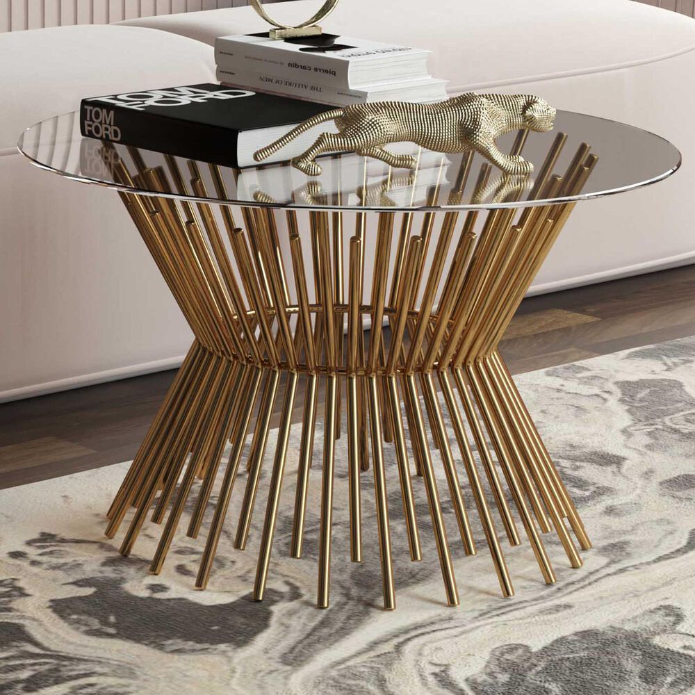 Tov Furniture Grace Coffee Table in Gold, , large