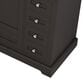 Lexora Home Dukes 84" Double Bathroom Vanity in Espresso with 2 cm White Quartz Top and Rectangular Sinks, , large