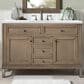 James Martin Vanities Chicago 48" Single Bathroom Vanity in Whitewashed Walnut with 3 cm Arctic Fall Solid Surface Top and Rectangular Sink, , large