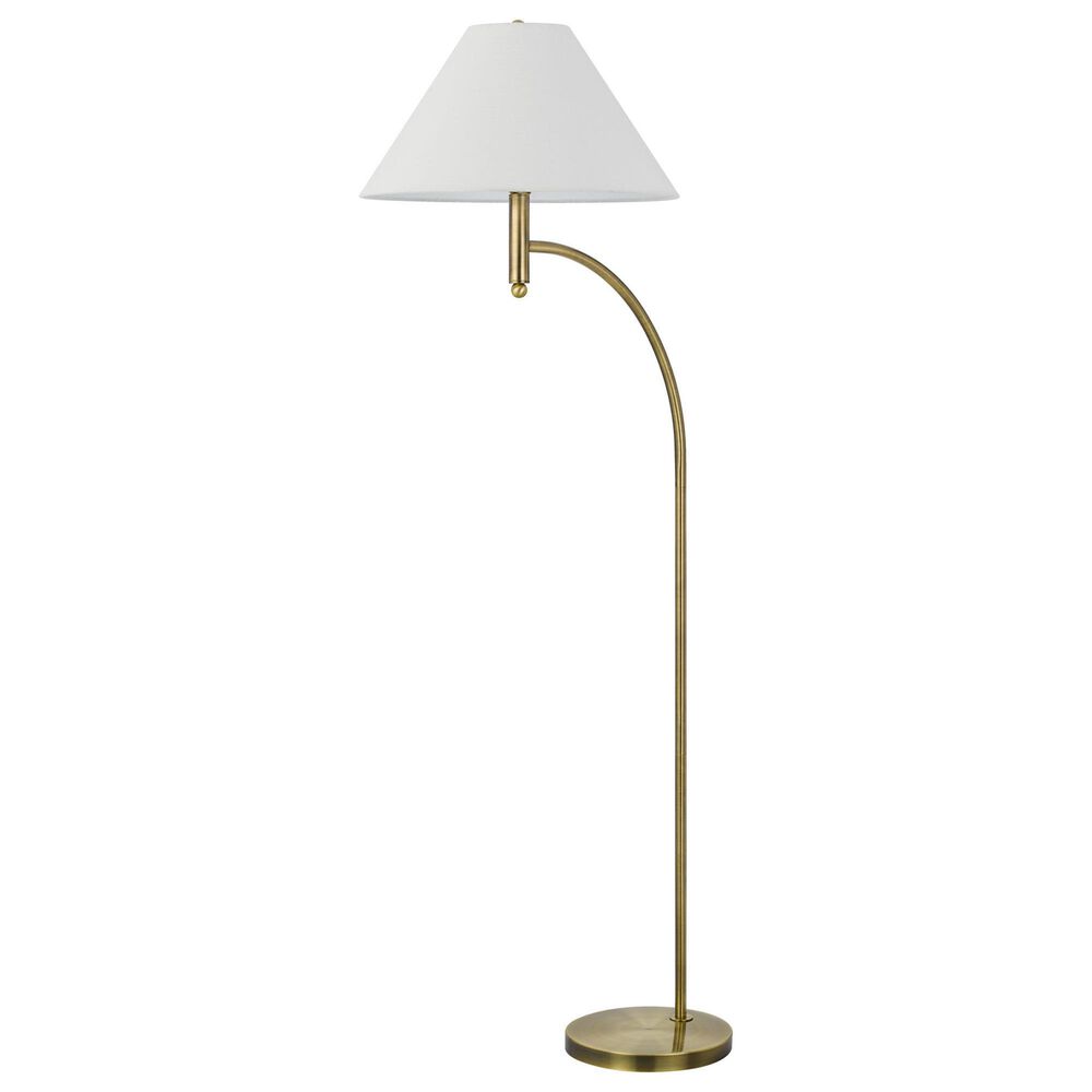 Cal Lighting Mosley Groton Floor Lamp in Antique Brass, , large