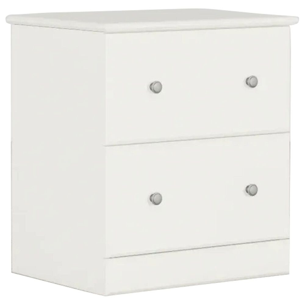 Lemoore Essential 2-Drawer Night Stand in Rockport White, , large