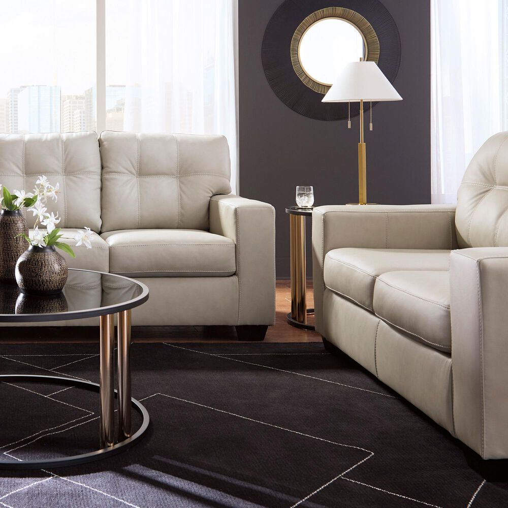 Ashley Santorine Stationary Loveseat in Bone, , large