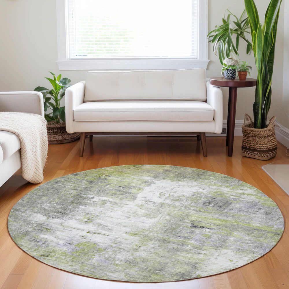 Dalyn Rug Company Ravenna RN1 8&#39; Round Aloe Area Rug, , large
