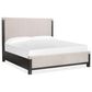 Nicolette Home Plum Creek King Panel Upholstered Bed in Ravenwood Black, , large