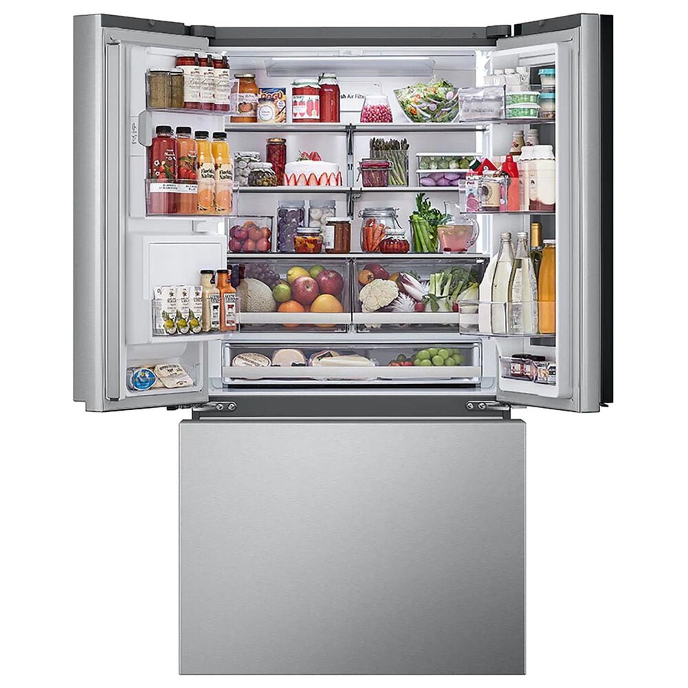 LG 26 Cu. ft. Smart InstaView Counter-Depth Max French Door Refrigerator - Stainless Steel