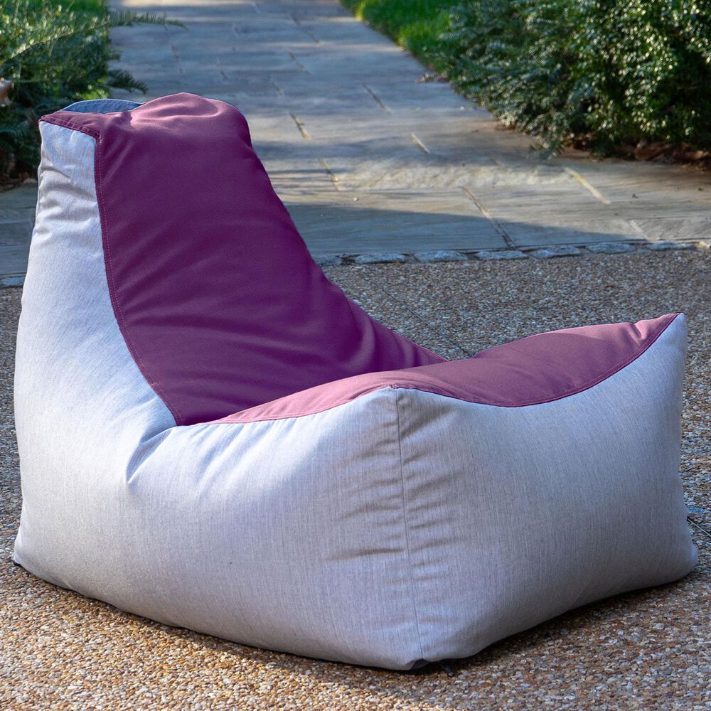 Jaxx Juniper Patio Bean Bag Chair in Purple, , large
