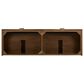 James Martin Vanities Marcello 72" Double Bathroom Vanity in Chestnut with 3 cm Eternal Jasmine Pearl Quartz Top and Rectangular Sinks, , large