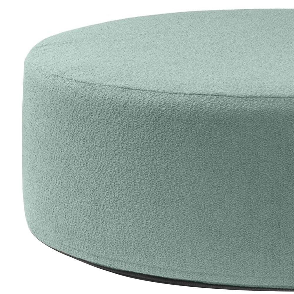 Jaxx Candler Round Ottoman in Green, , large