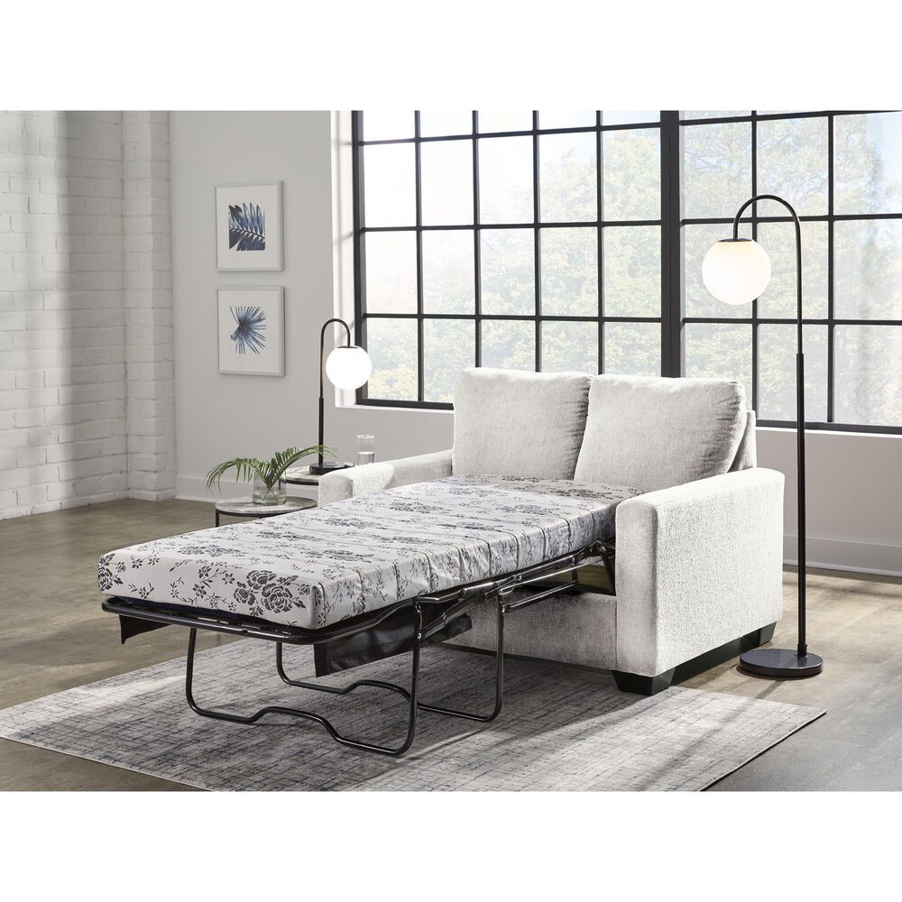 Ashley Rannis Stationary Twin Sofa Sleeper in Snow, , large