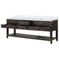 Lexora Home Norwalk 84" Double Bathroom Vanity in Brown Oak with White Quartz Top and Rectangular Sinks, , large