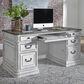Belle Furnishings Magnolia Manor Jr Executive Desk in White, , large