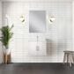 Lexora Home Geneva 24" Single Bathroom Vanity in Glossy White with 2 cm White Quartz Top and Rectangular Sink, , large