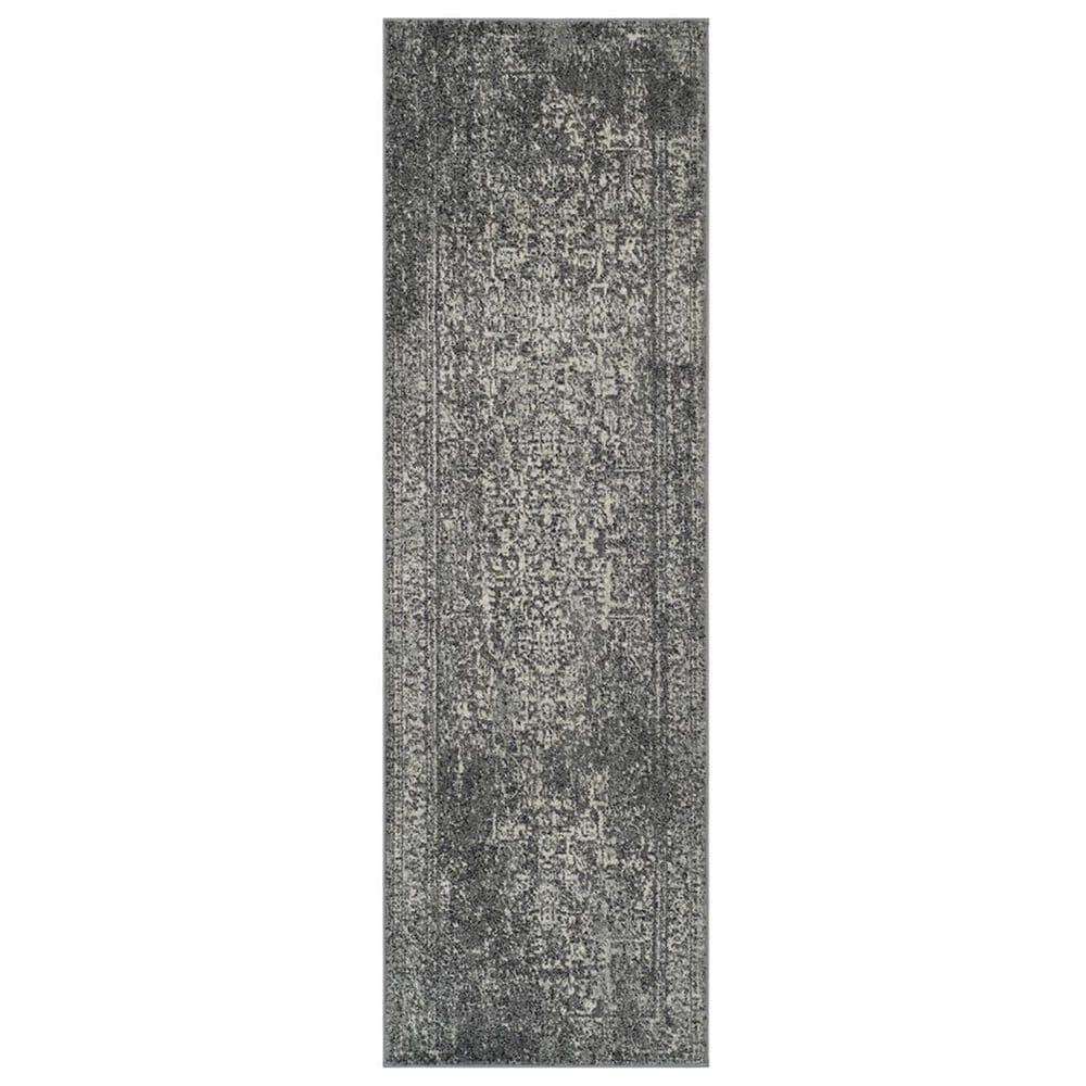 Safavieh Evoke EVK256D 2"2" x 9" Grey and Ivory Runner, , large
