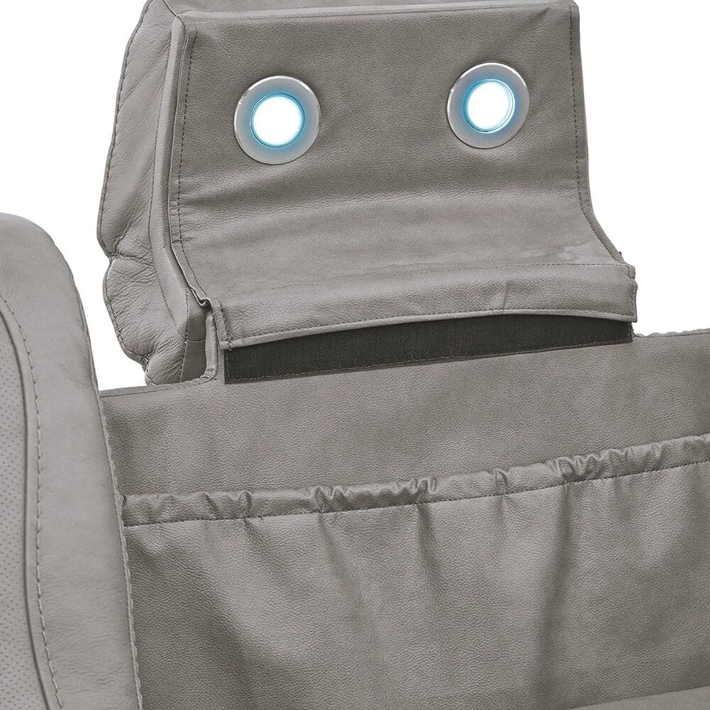 Ashley The Man-Den Power Reclining Sofa with Adjustable Headrest in Gray, , large