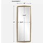 Uttermost On Point Rectangular Wall Mirror in Antiqued Gold Leaf, , large