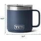 YETI Rambler 14 Oz Stackable Mug with Magslider Lid in White, , large