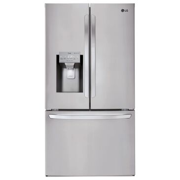 LG 26 Cu. Ft. 3-Door French Door Refrigerator with SmartThinQ in Stainless Steel with Dual Icemaker, , large