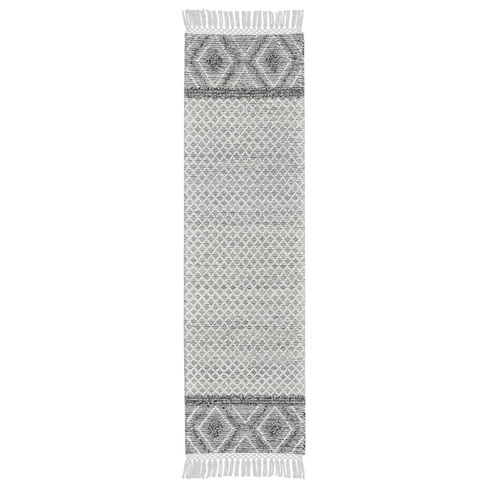Nourison Nicole Curtis Series 3 SR303 2'3" x 8' Grey and Ivory Runner NFM