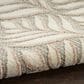 Nourison Aloha Floral 7"10" x 10"6" Ivory and Grey Indoor/Outdoor Area Rug, , large