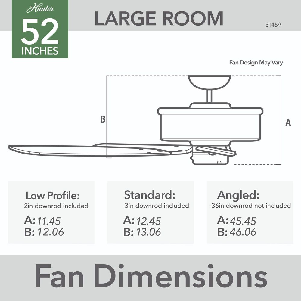 Hunter Windbound 52&quot; Outdoor Ceiling Fan in Matte Black, , large