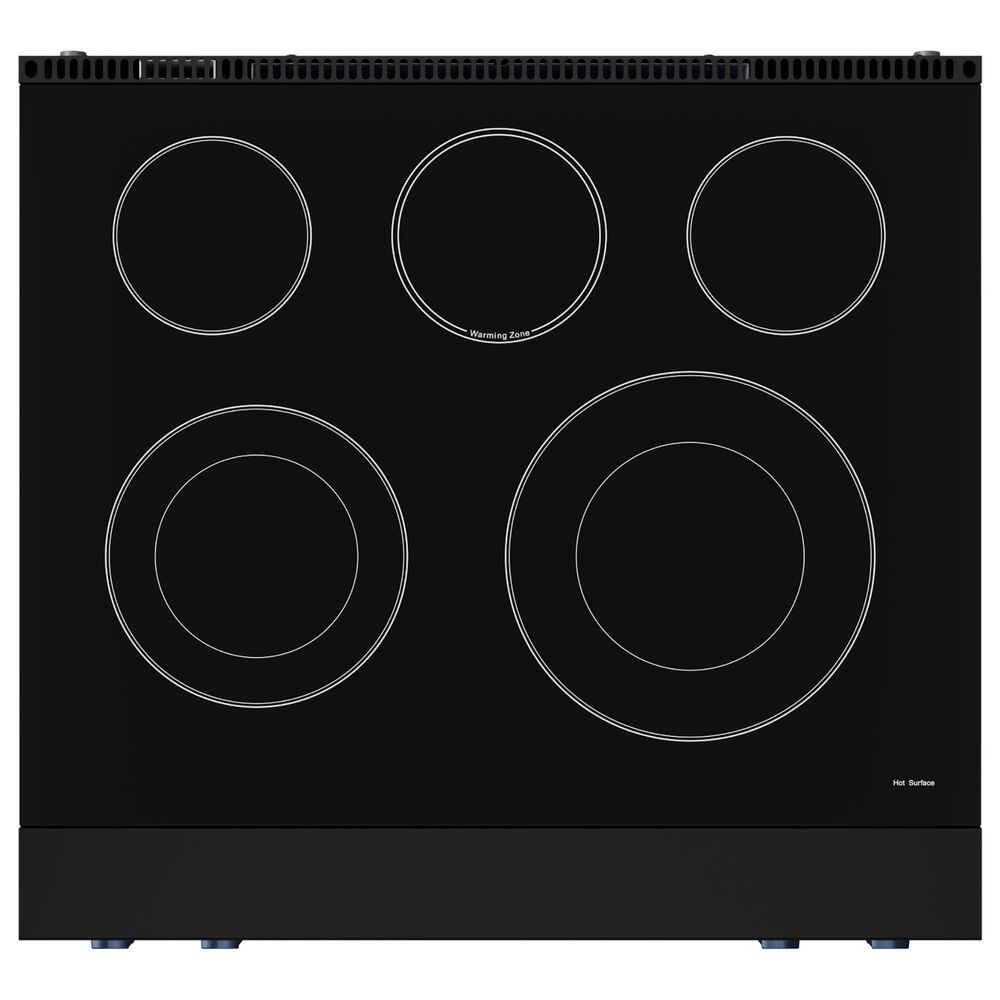 Thork Kitchen Gordon Ramsay 4.55 Cu. Ft. 30&quot; Professional Electric Range with Navy Blue Handle Kit in Black, , large