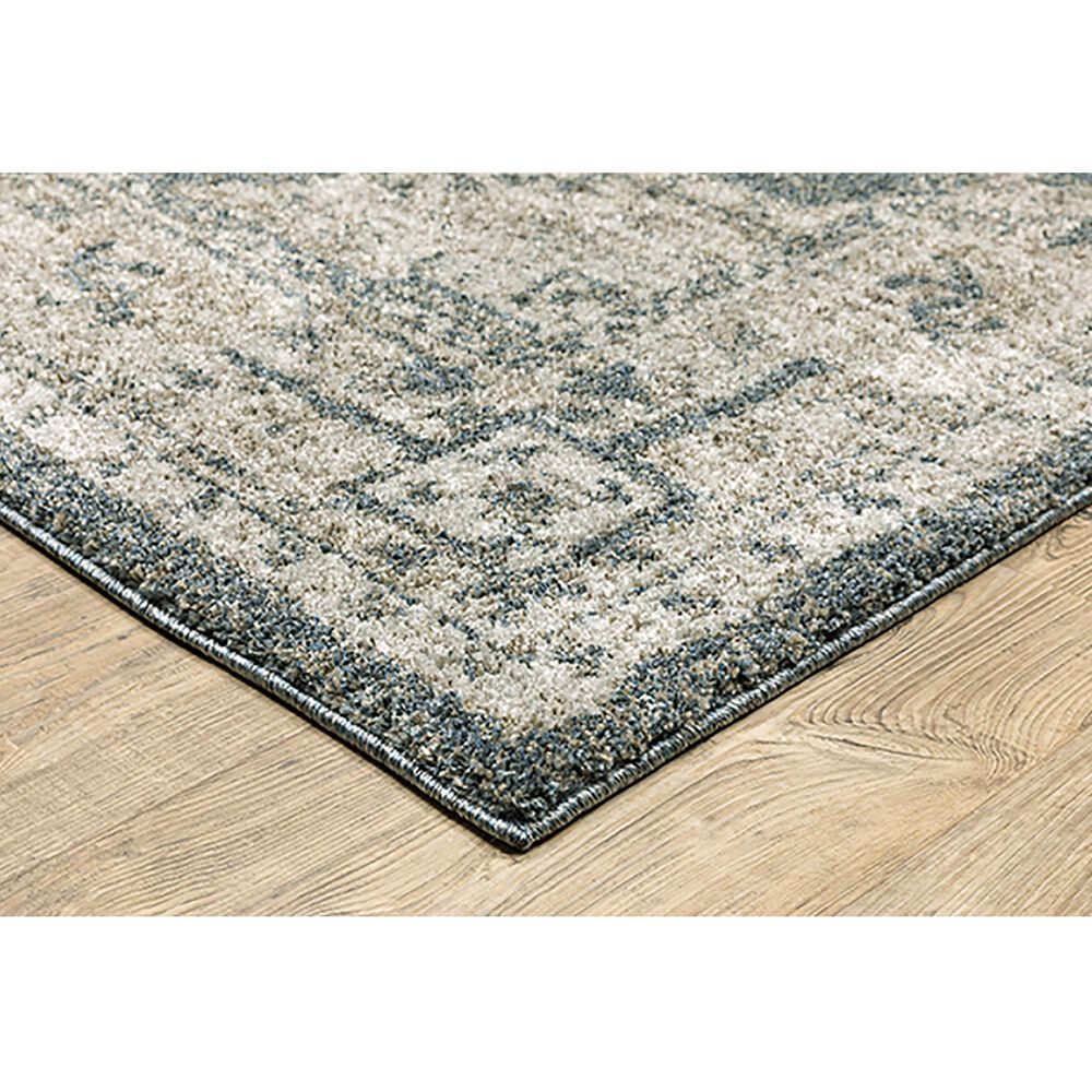 Oriental Weavers Alton Center Medallion 2&#39;3&quot; x 7&#39;6&quot; Blue and Beige Runner, , large