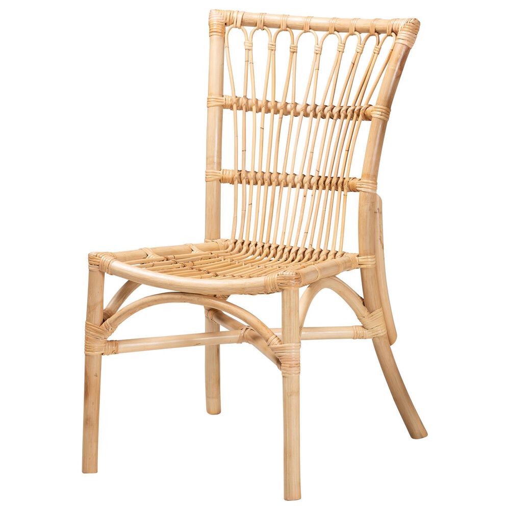 Baxton Studio Ammi Side Chair in Natural Brown, , large