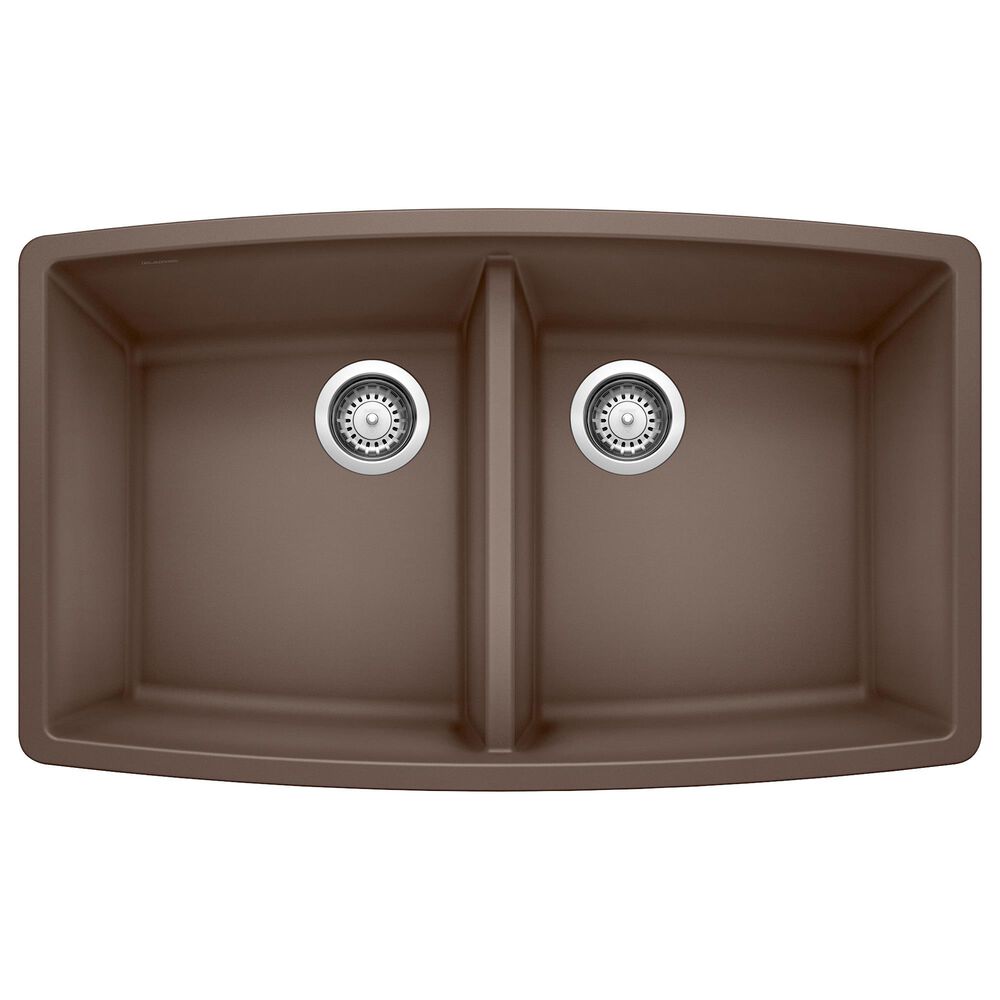 Blanco Performa 33" Equal Double Bowl Kitchen Sink in Cafe, , large