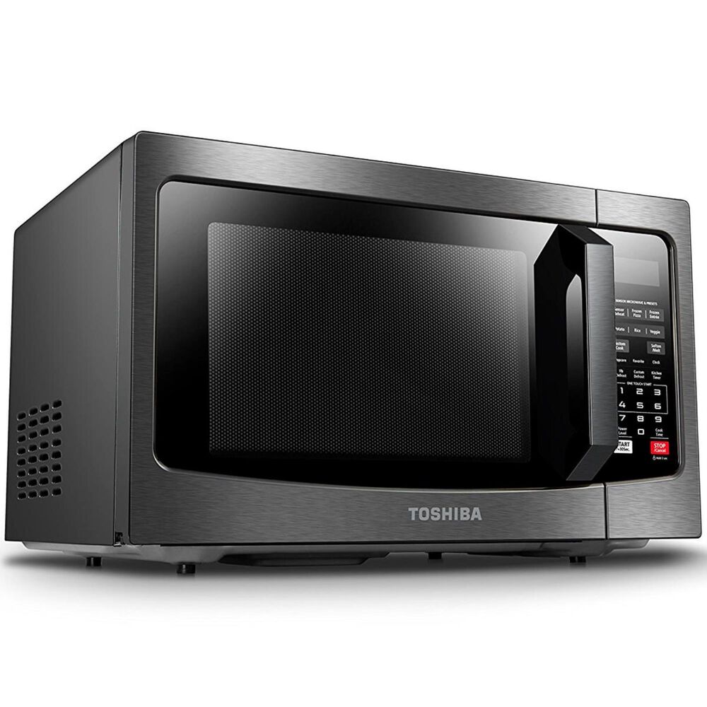 Toshiba 1.2 Cu. Ft. Microwave Oven in Black Stainless Steel, , large