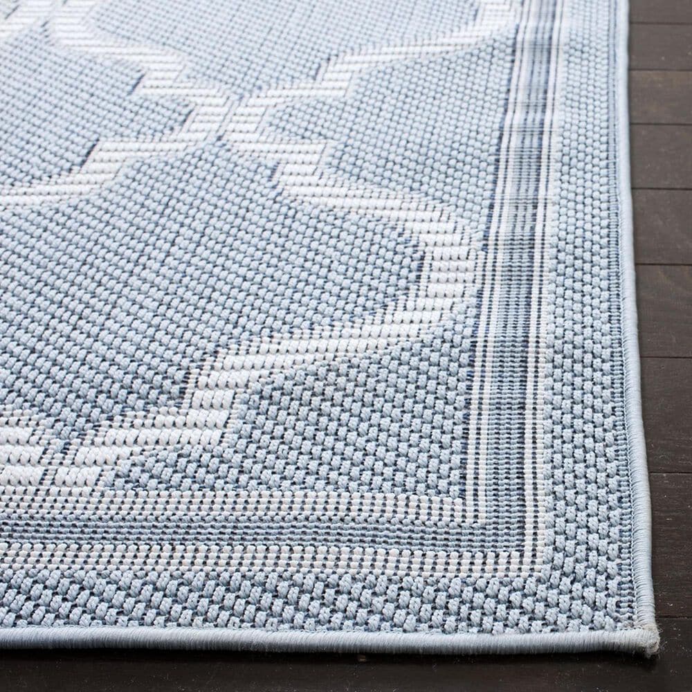 Safavieh Bermuda BMU810M 5&#39;3&quot; x 7&#39;6&quot; Light Blue and Ivory Indoor/Outdoor Area Performance Rug, , large