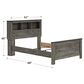 Ashley Frandern Full Bookcase Panel Bed in Warm Gray, , large