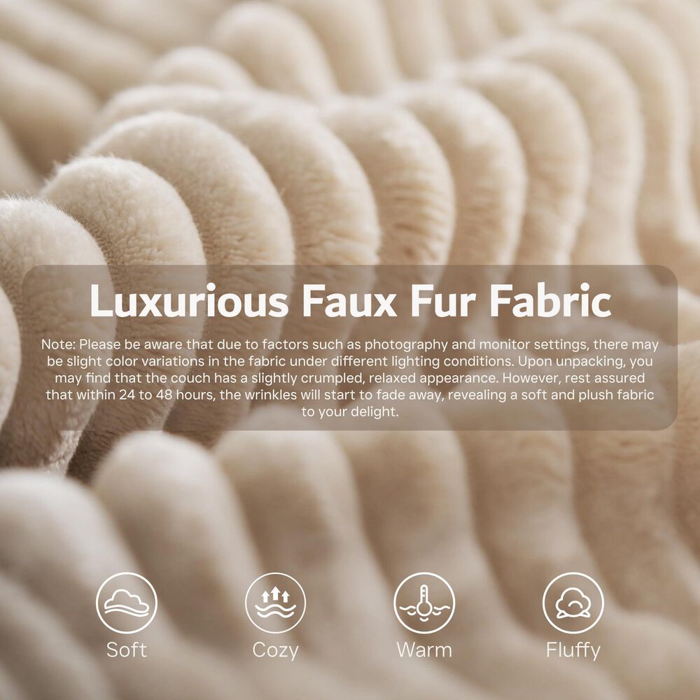 HOMLUX 4-Piece Mod U-Sectional with Chaise in Beige, , large