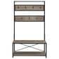37B 72" Metal and Wood Hall Tree in White Oak, , large