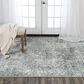RIZZY Couture Black and Ivory 12" x 15" Area Rug, , large
