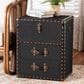 Baxton Studio Agatha 2-Drawer Storage Trunk in Black, , large