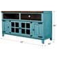 Rustic Imports Hacienda 72" TV Stand in Antique Turquoise, , large