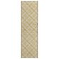 Dalyn Rug Company Soft Essentials Plaid Gold 2"3" x 7"6" Indoor/Outdoor Runner, , large