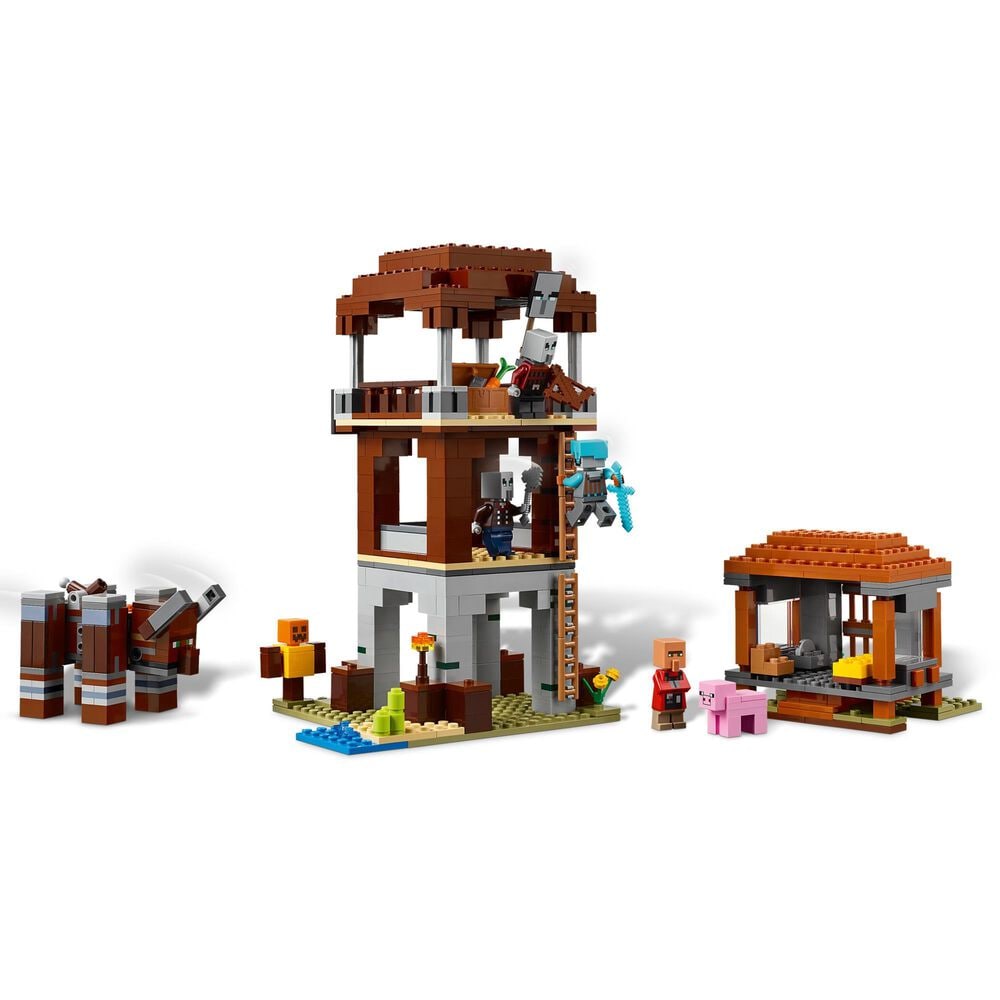 LEGO Minecraft The Pillager Outpost and Ravager Building Set, , large