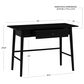 Linon Home Decor Charlotte Writing Desk in Black, , large