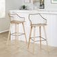 Lumisource Winston Barstool in Whitewashed and Antique Copper, , large