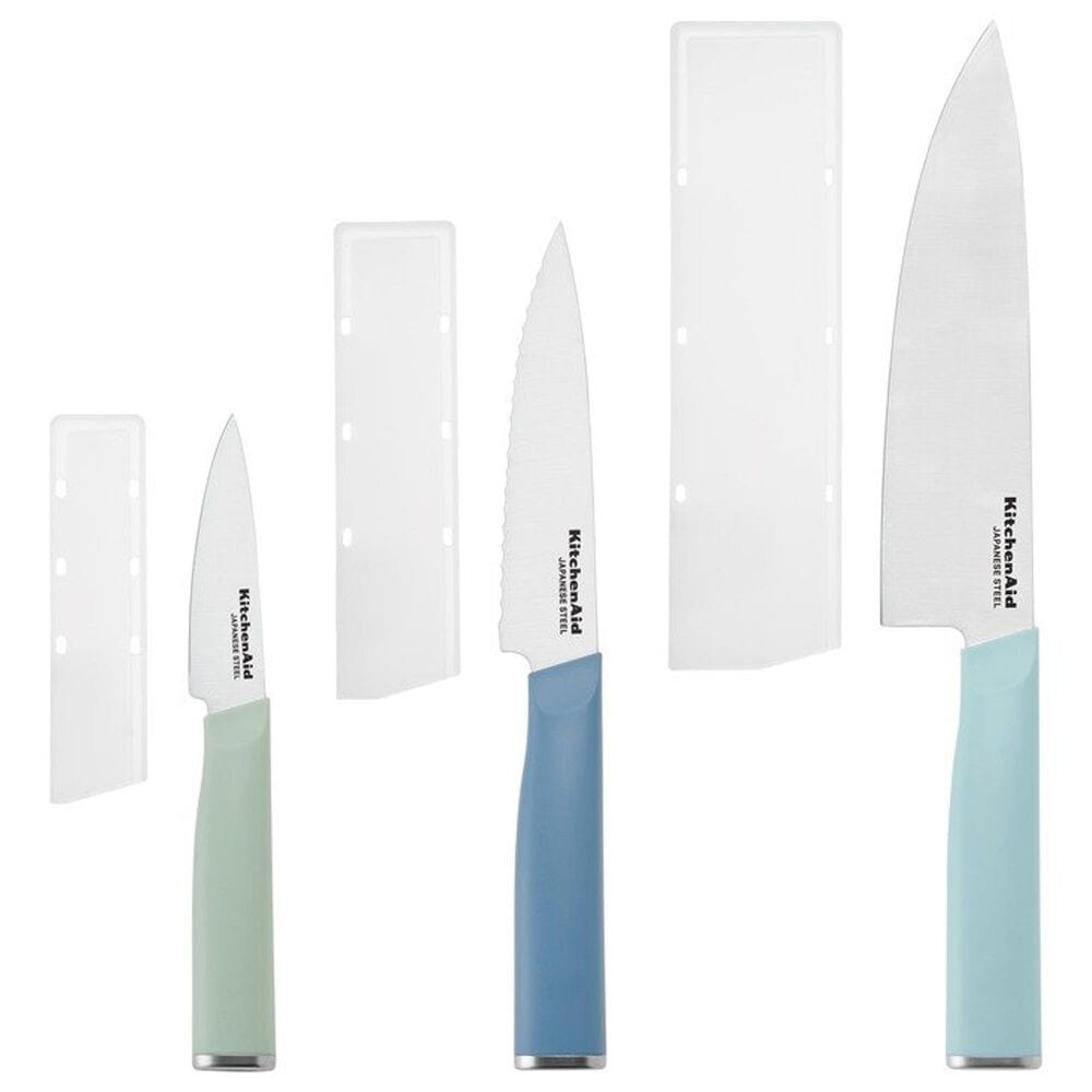 KitchenAid Classic 3-Piece Chef Knife Set in Stainless Steel and Multicolor, , large